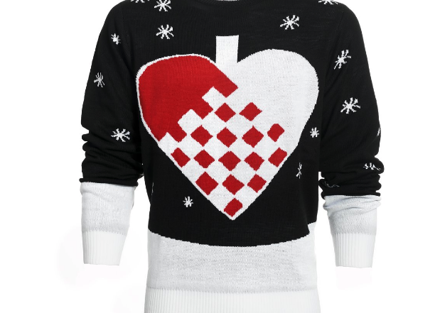 Julesweater hjerte
